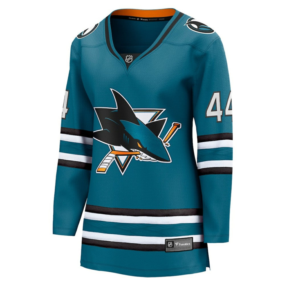 Marc-Edouard Vlasic San Jose Sharks Fanatics Women's Home Breakaway Player Jersey - Teal - NHL