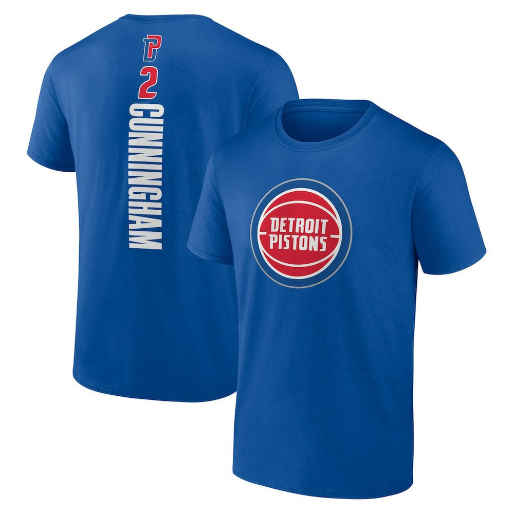 Cade Cunningham Detroit Pistons Playmaker Name & Number T-Shirt Blue - NBA