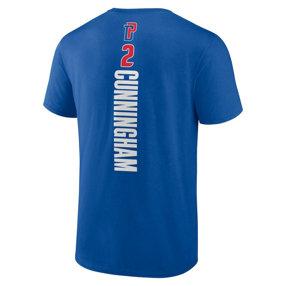 Cade Cunningham Detroit Pistons Playmaker Name & Number T-Shirt Blue - NBA