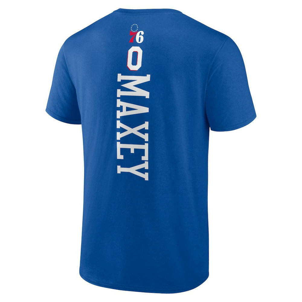 Tyrese Maxey Philadelphia 76ers Playmaker Name & Number T-Shirt Royal - NBA