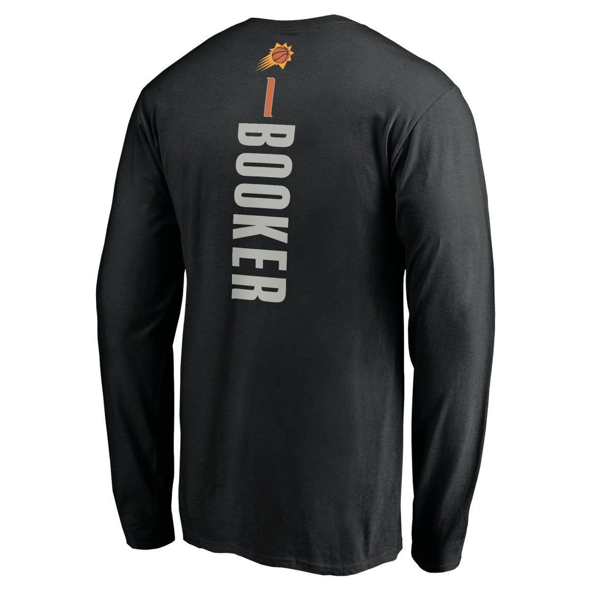Devin Booker Phoenix Suns Playmaker Name & Number Long Sleeve T-Shirt Black - NBA