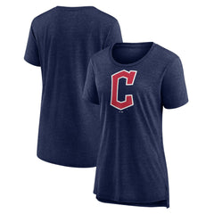 Cleveland Guardians Women's Official Wordmark Tri-Blend T-Shirt - MLB