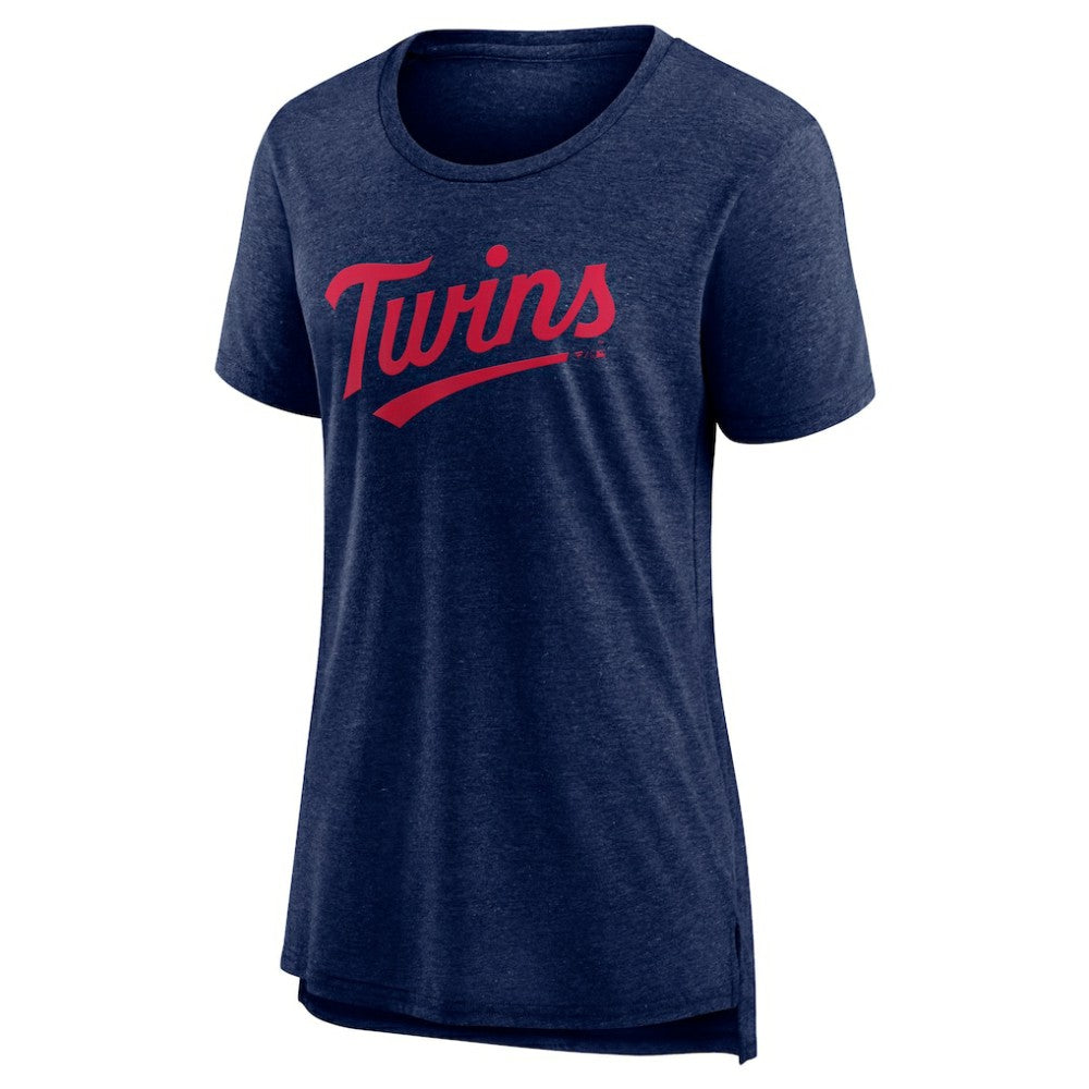 Minnesota Twins Women's Official Wordmark Tri-Blend T-Shirt - MLB