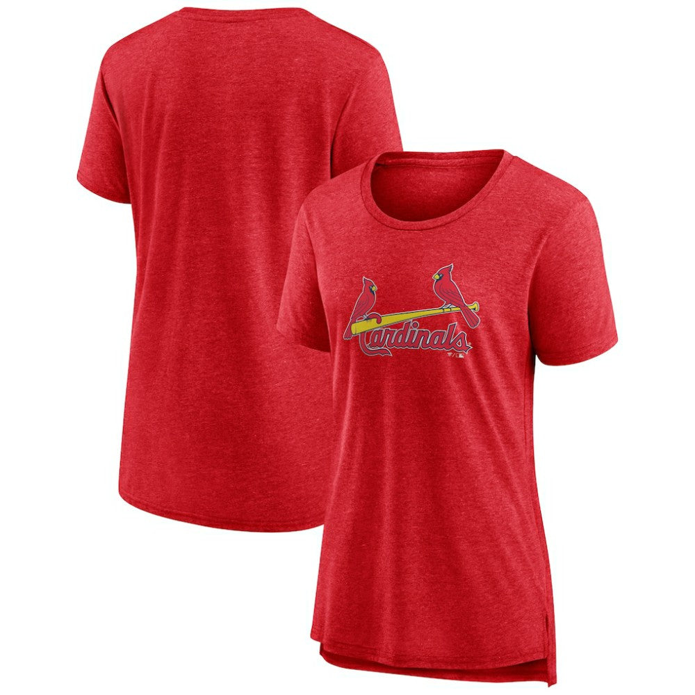 St. Louis Cardinals Women's Official Wordmark Tri-Blend T-Shirt - MLB