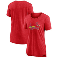 St. Louis Cardinals Women's Official Wordmark Tri-Blend T-Shirt - MLB