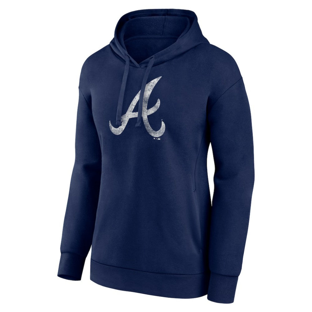 Atlanta Braves Women's Distressed Team Pullover Hoodie - MLB