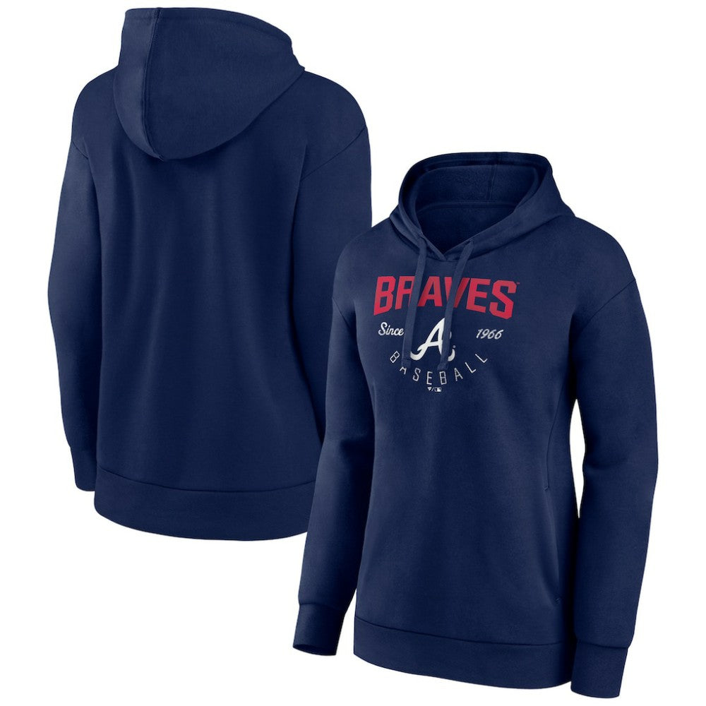 Atlanta Braves Women's Team Live For It Pullover Hoodie - MLB