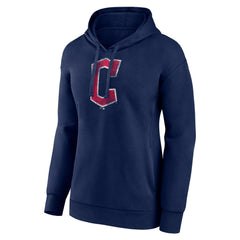 Cleveland Guardians Women's Distressed Team Pullover Hoodie - MLB