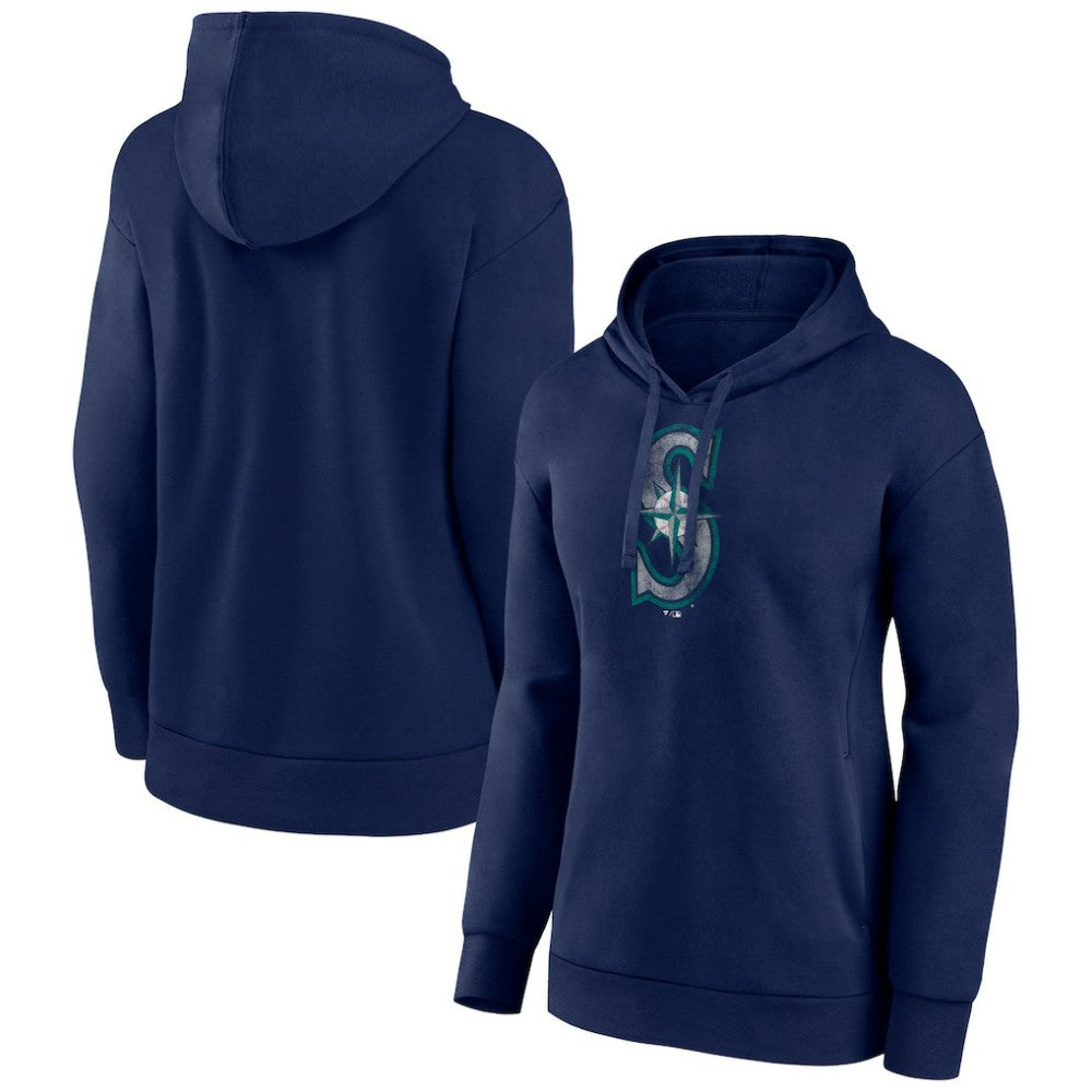 Seattle Mariners Women's Distressed Team Pullover Hoodie - MLB