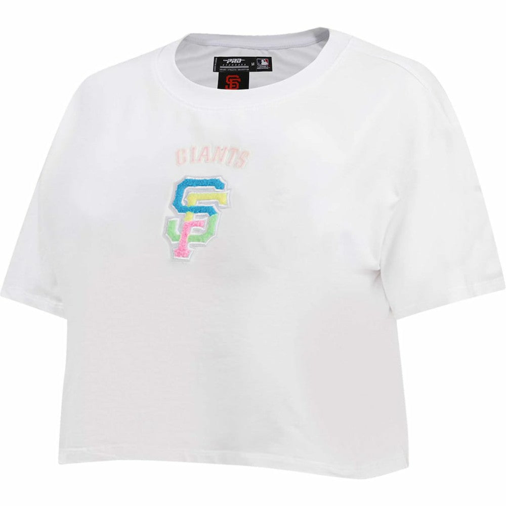 San Francisco Giants Pro Standard Women's Washed Neon Cropped Boxy T-Shirt - MLB