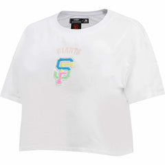 San Francisco Giants Pro Standard Women's Washed Neon Cropped Boxy T-Shirt - MLB