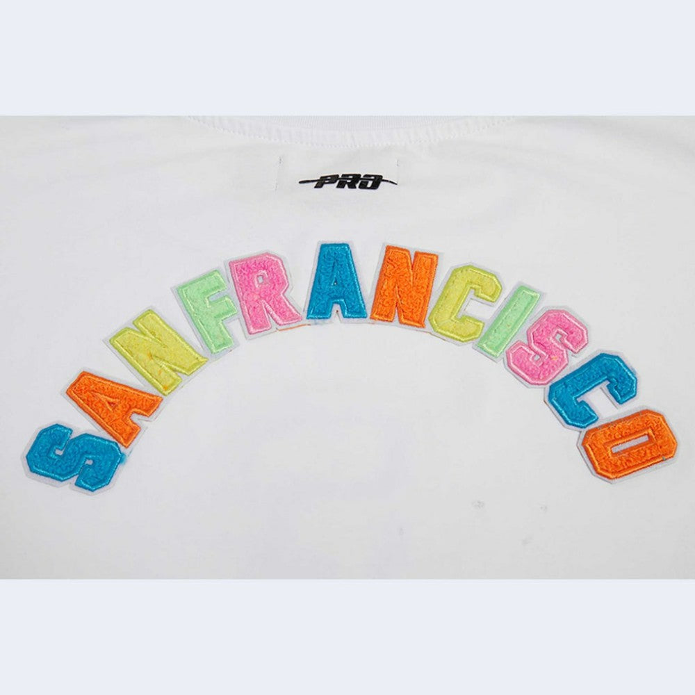 San Francisco Giants Pro Standard Women's Washed Neon Cropped Boxy T-Shirt - MLB
