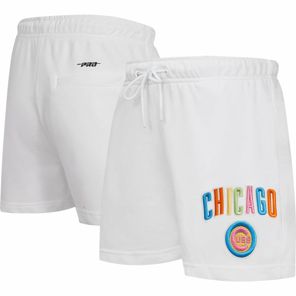 Chicago Cubs Pro Standard Women's Washed Neon Shorts - MLB