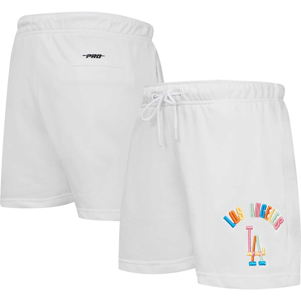 Los Angeles Dodgers Pro Standard Women's Washed Neon Shorts - MLB