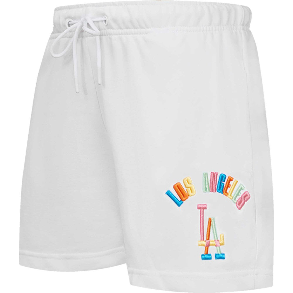 Los Angeles Dodgers Pro Standard Women's Washed Neon Shorts - MLB