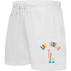 Los Angeles Dodgers Pro Standard Women's Washed Neon Shorts - MLB