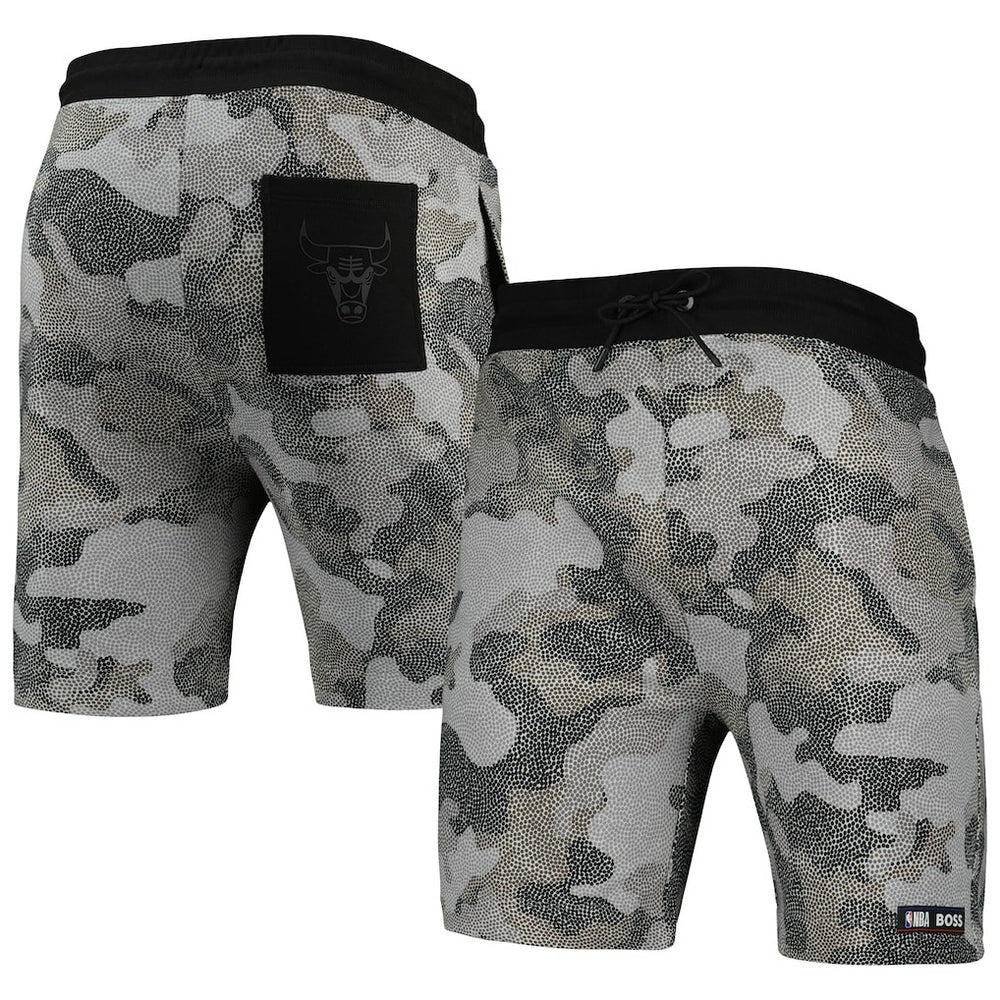 Chicago Bulls NBA x Hugo Boss Slam Camo Shorts Black - NBA