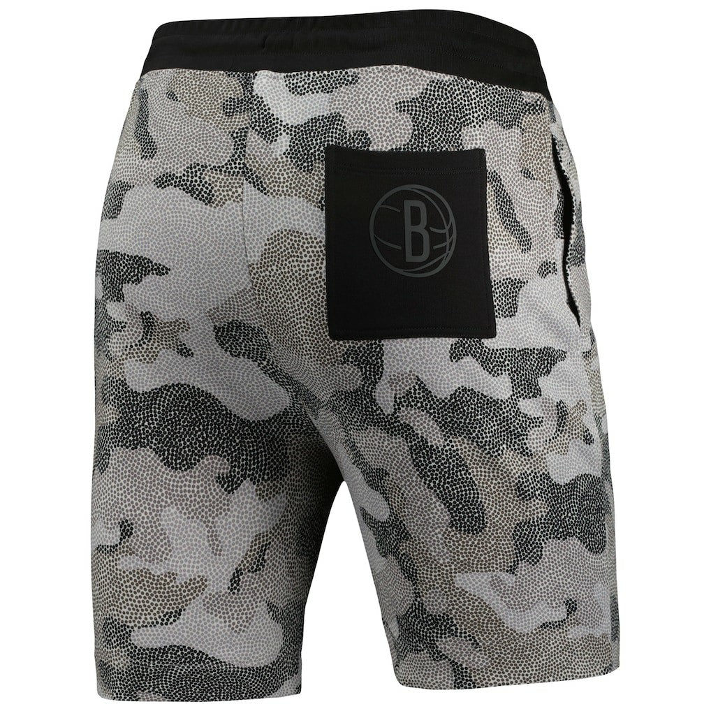Brooklyn Nets NBA x Hugo Boss Slam Camo Shorts Black - NBA