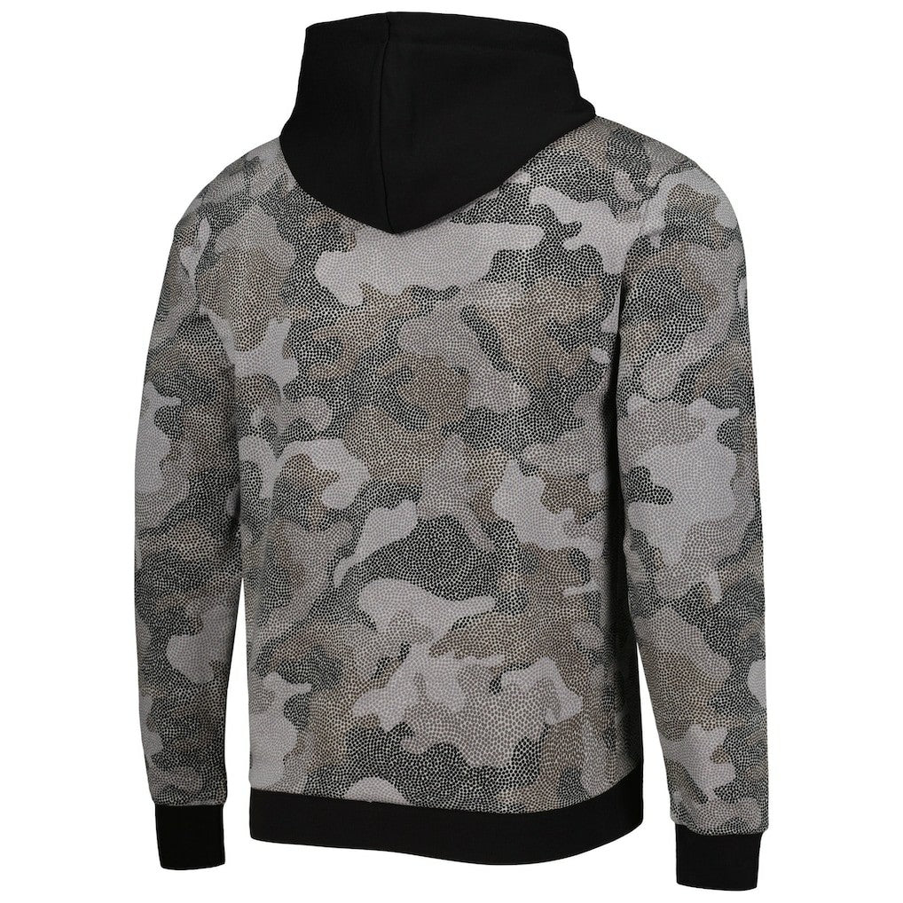 Chicago Bulls Hugo Boss Camo Pullover Hoodie Black - NBA