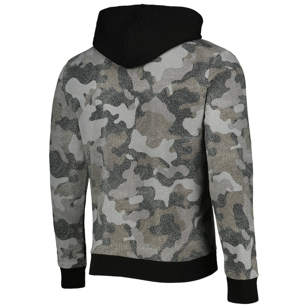 Brooklyn Nets Hugo Boss Camo Pullover Hoodie Black - NBA