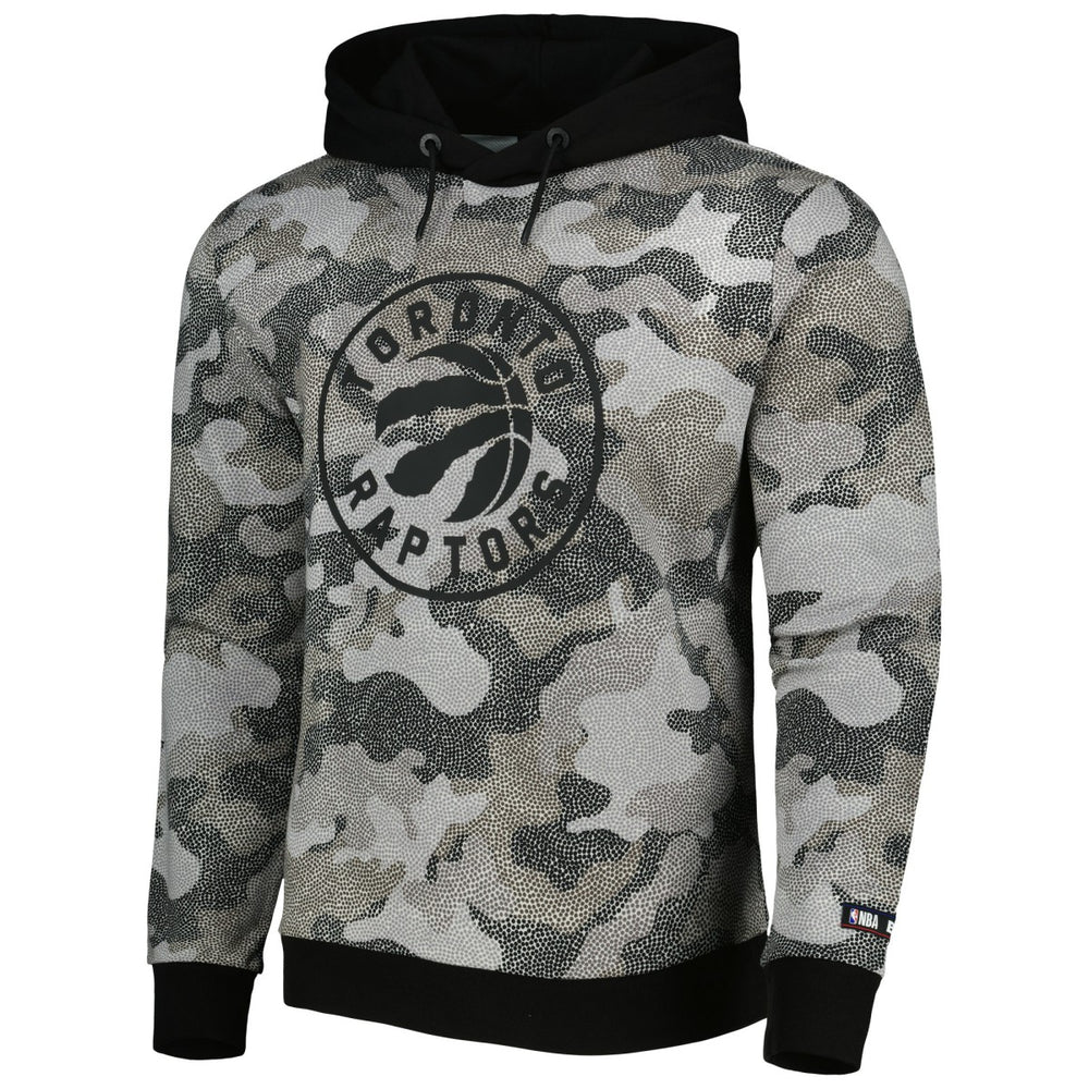 Toronto Raptors Hugo Boss Camo Pullover Hoodie Black - NBA