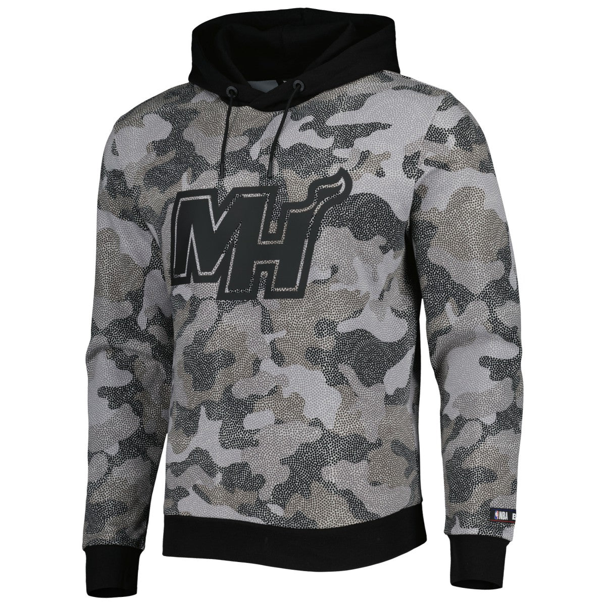 Miami Heat Hugo Boss Camo Pullover Hoodie Black - NBA