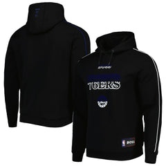 Philadelphia 76ers NBA x Hugo Boss Team Bounce Tri-Blend Pullover Hoodie Black - NBA