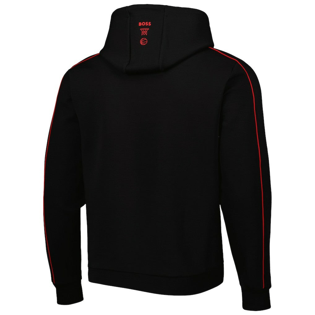 Atlanta Hawks NBA x Hugo Boss Team Bounce Tri-Blend Pullover Hoodie Black - NBA