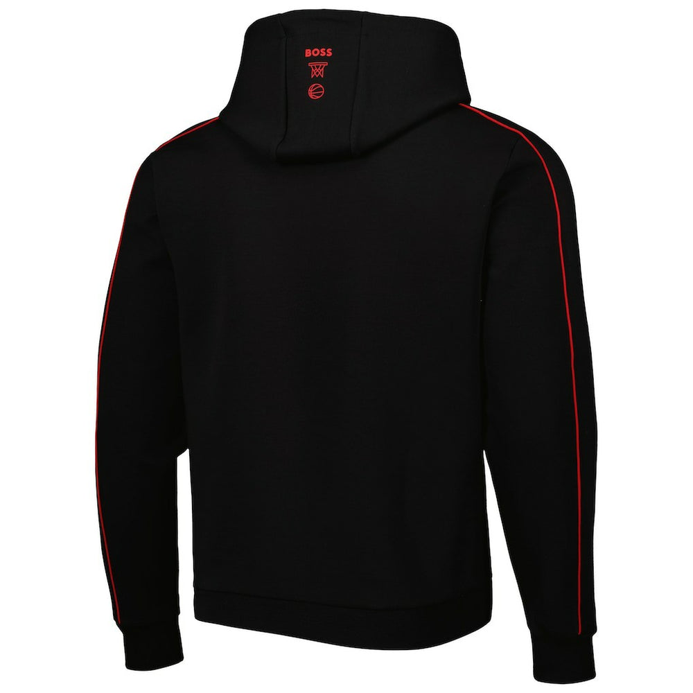 Atlanta Hawks NBA x Hugo Boss Team Bounce Tri-Blend Pullover Hoodie Black - NBA