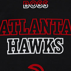 Atlanta Hawks NBA x Hugo Boss Team Bounce Tri-Blend Pullover Hoodie Black - NBA