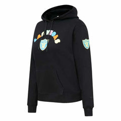 Las Vegas Raiders Pro Standard Women's Neon Fleece Pullover Hoodie Black | NFL