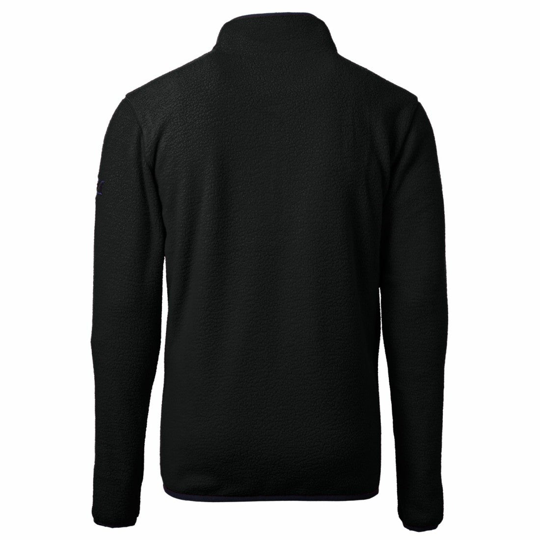 Detroit Lions Cutter & Buck Cascade Eco Sherpa Fleece Big & Tall Quarter-Zip Throwback Jacket Black | NFL