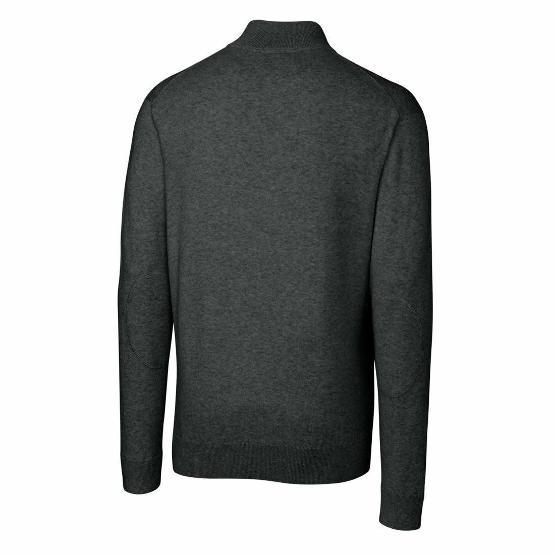Detroit Lions Cutter & Buck Throwback Logo Lakemont Tri-Blend Big & Tall Quarter-Zip Pullover Sweater Heather Charcoal | NFL