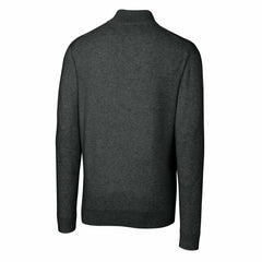 Detroit Lions Cutter & Buck Throwback Logo Lakemont Tri-Blend Big & Tall Quarter-Zip Pullover Sweater Heather Charcoal | NFL