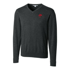 Buffalo Bills Cutter & Buck Throwback Logo Lakemont Tri-Blend Big & Tall V-Neck Pullover Sweater Heather Charcoal | NFL