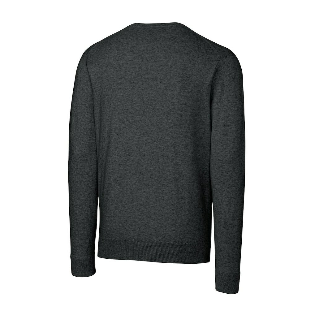 New York Giants Cutter & Buck Throwback Logo Lakemont Tri-Blend Big & Tall V-Neck Pullover Sweater Heather Charcoal | NFL