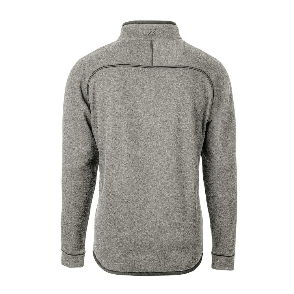 Chicago Bears Cutter & Buck Mainsail Sweater-Knit Big & Tall Half-Zip Pullover Jacket Heather Gray | NFL