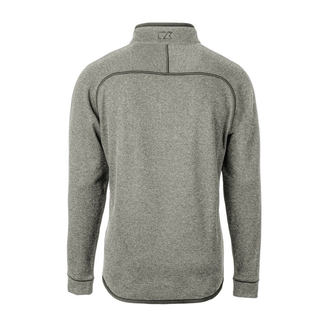 Detroit Lions Cutter & Buck Mainsail Sweater-Knit Big & Tall Half-Zip Pullover Jacket Heather Gray | NFL