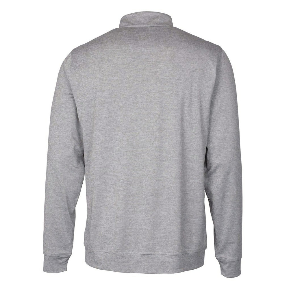 Cleveland Browns Cutter & Buck Stealth Heathered Big & Tall Throwback Logo Quarter-Zip Pullover Top Gray | NFL
