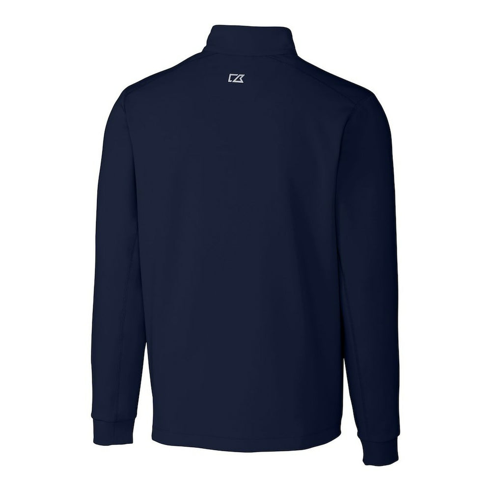 Chicago Bears Cutter & Buck Throwback Logo Traverse Stretch Quarter-Zip Big & Tall Pullover Top Navy | NFL