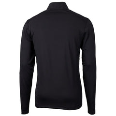 Cincinnati Bengals Cutter & Buck Throwback Logo Virtue Eco Pique Recycled Quarter-Zip Big & Tall Pullover Top Black | NFL