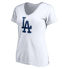 Los Angeles Dodgers Women's Official Logo V-Neck T-Shirt - MLB