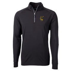 Pittsburgh Steelers Cutter & Buck Adapt Eco Knit Stretch Recycled Quarter-Zip Throwback Pullover Top Black | NFL
