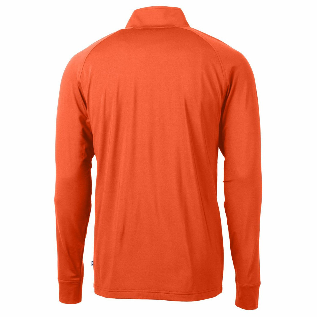 Denver Broncos Cutter & Buck Adapt Eco Knit Stretch Recycled Quarter-Zip Throwback Pullover Top Orange | NFL