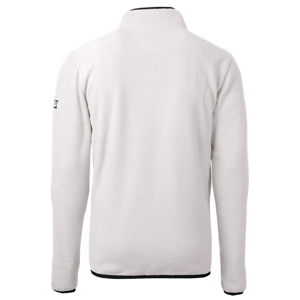Chicago Bears Cutter & Buck Throwback Eco Sherpa Fleece Quarter-Zip Pullover Jacket White | NFL