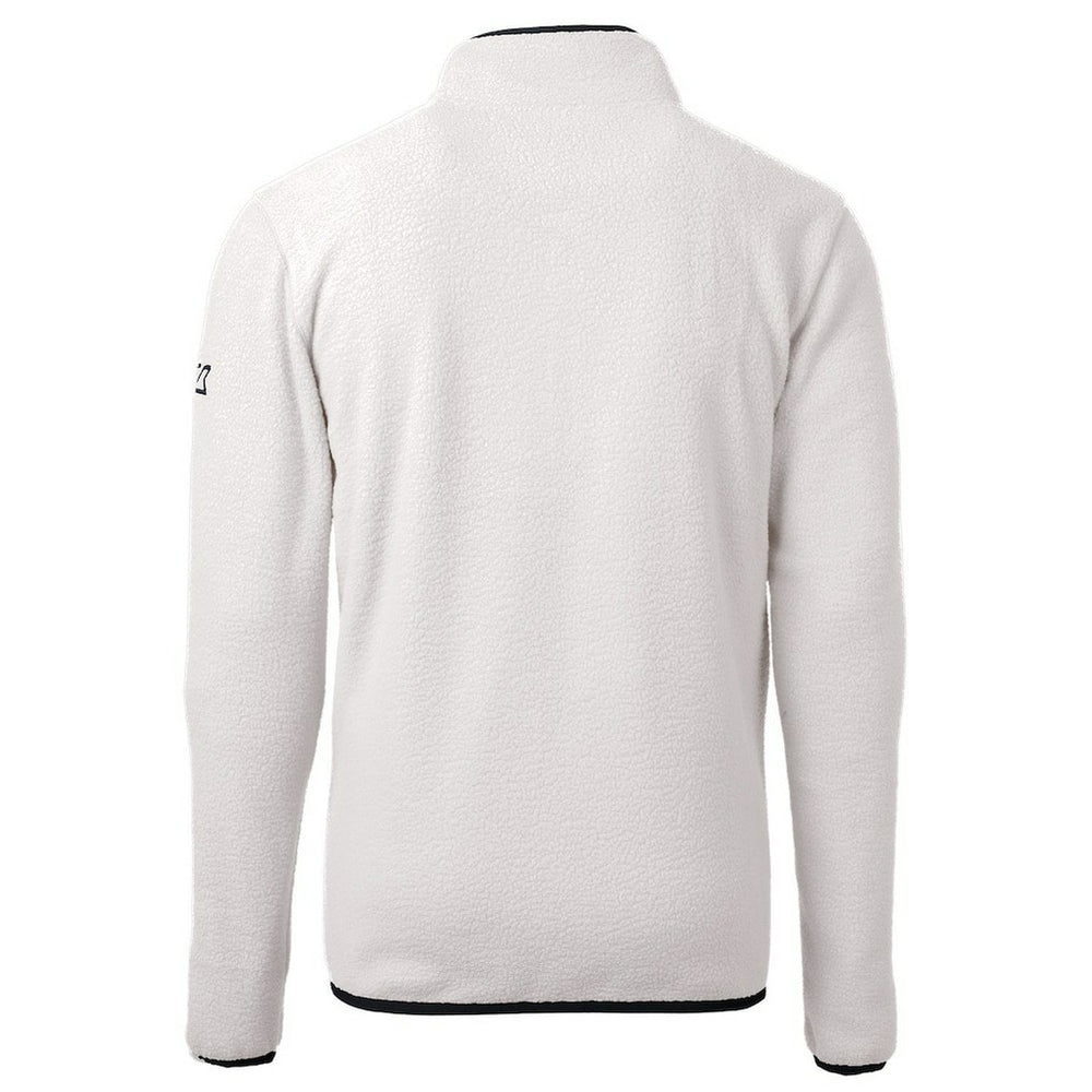 Chicago Bears Cutter & Buck Throwback Eco Sherpa Fleece Quarter-Zip Pullover Jacket White | NFL