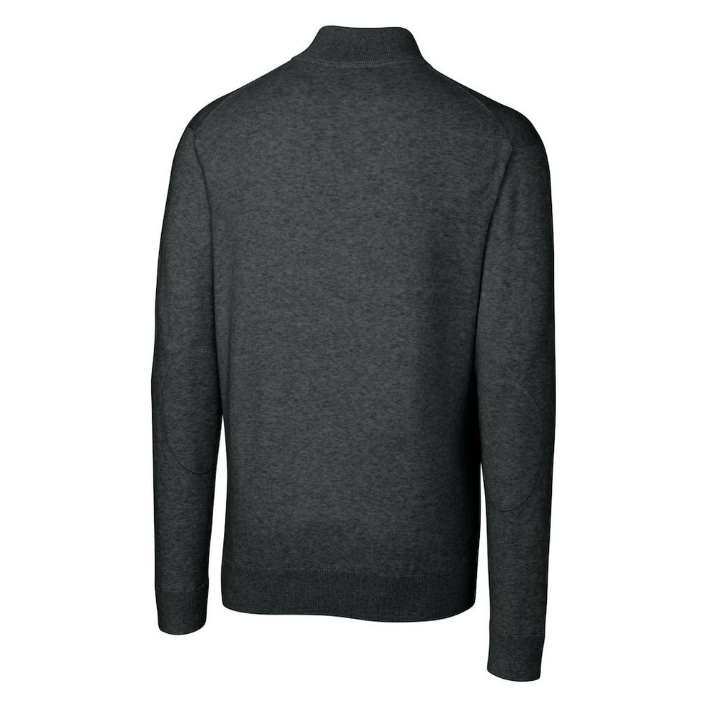 Cincinnati Bengals Cutter & Buck Throwback Logo Lakemont Tri-Blend Quarter-Zip Pullover Sweater Heather Charcoal | NFL