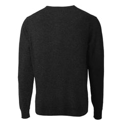 San Francisco 49ers Cutter & Buck Throwback Logo Lakemont Tri-Blend V-Neck Pullover Sweater Black | NFL