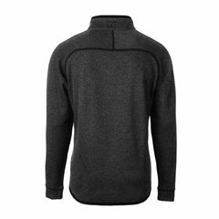 Detroit Lions Cutter & Buck Throwback Logo Mainsail Sweater-Knit Half-Zip Pullover Jacket Heather Charcoal | NFL