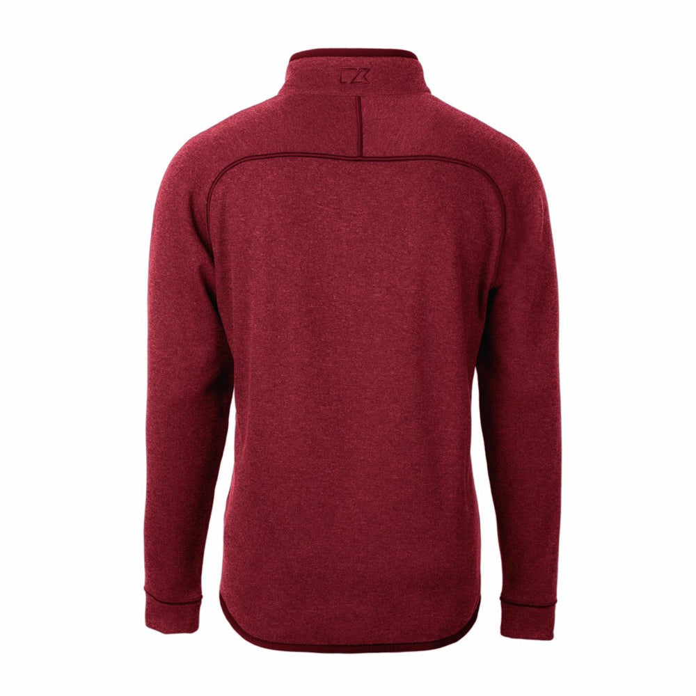 Tampa Bay Buccaneers Cutter & Buck Mainsail Sweater-Knit Half-Zip Pullover Jacket Red | NFL